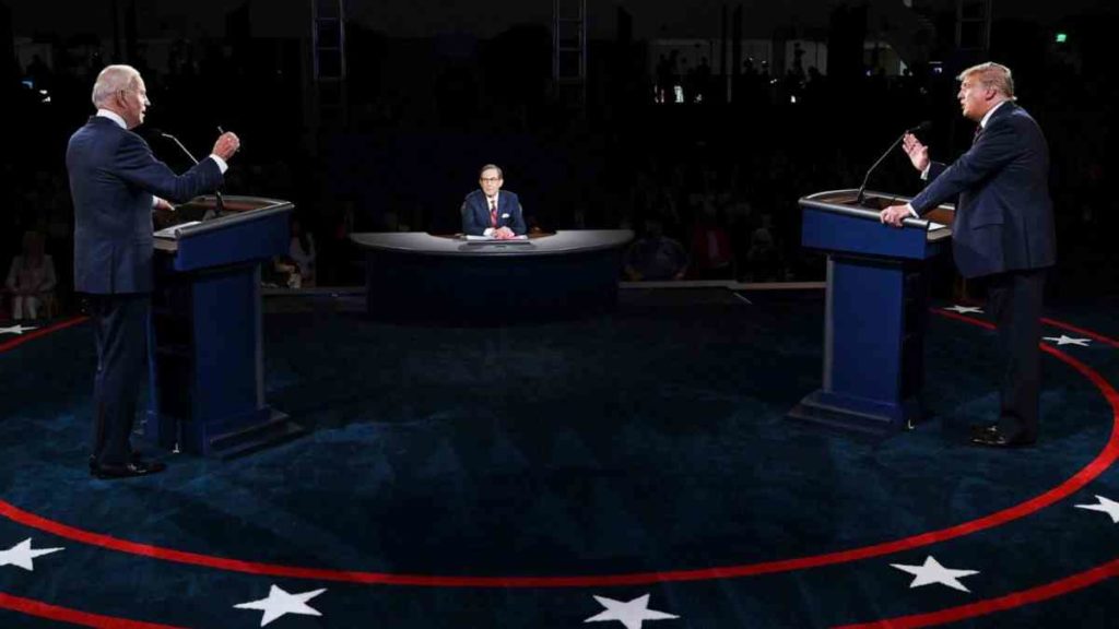 Debate entre Donald Trump e Biden