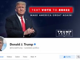 Pagina de Donald Trump no Facebook, foi desbloqueada