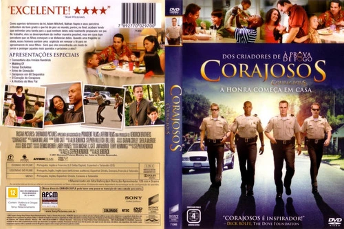 Capa do DVD do filme Corajosos