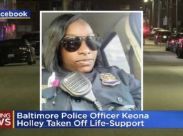 Policial Keona Holley, assassinada em 16 de dezembro